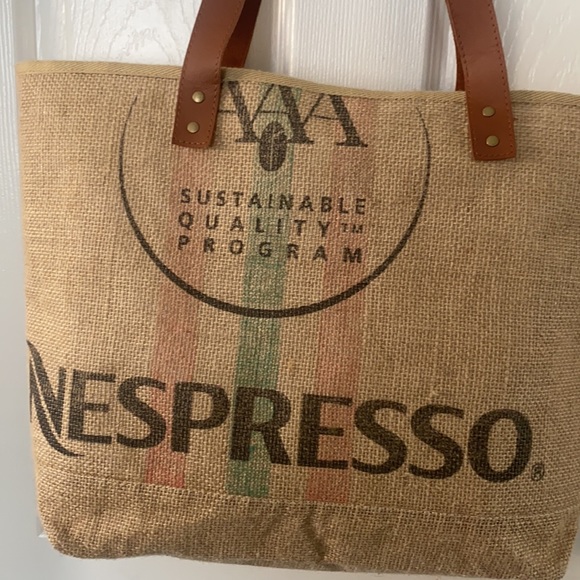 Nespresso Bags Nespresso Jute Tote Bag In Excellent Condition